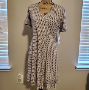 Knit Surplice Dress